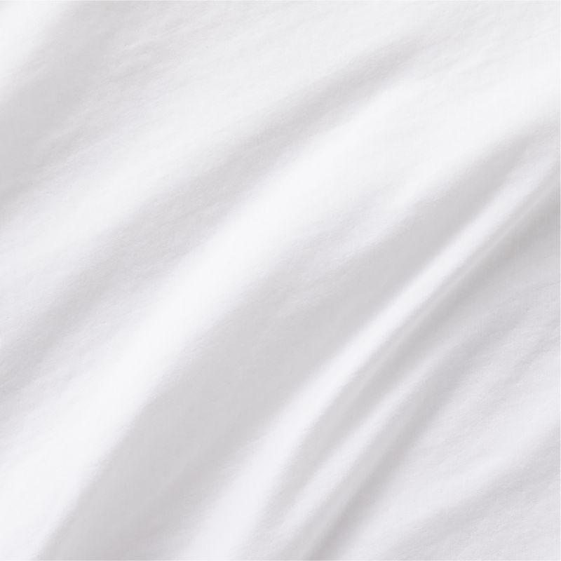 Aire Organic Cotton White King Pillowcases, Set of 2 - Image 2
