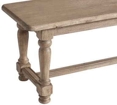 Normandy Dining Bench, Versaille Gray, 86"L x 18"W - Image 2