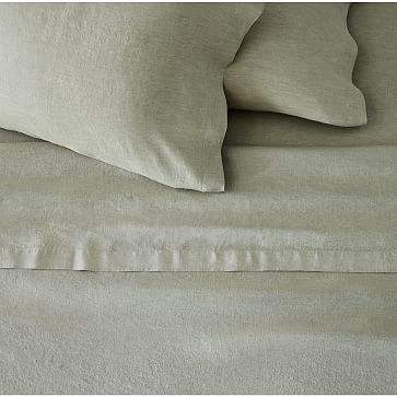 Euro Linen King Pillowcase, Amber - Image 1