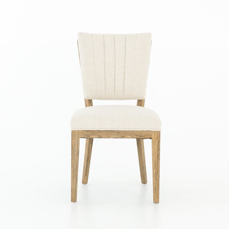 Four Hands Parallel Kenmore Upholstered Side Dining Chair in Savile Flax - Image 0
