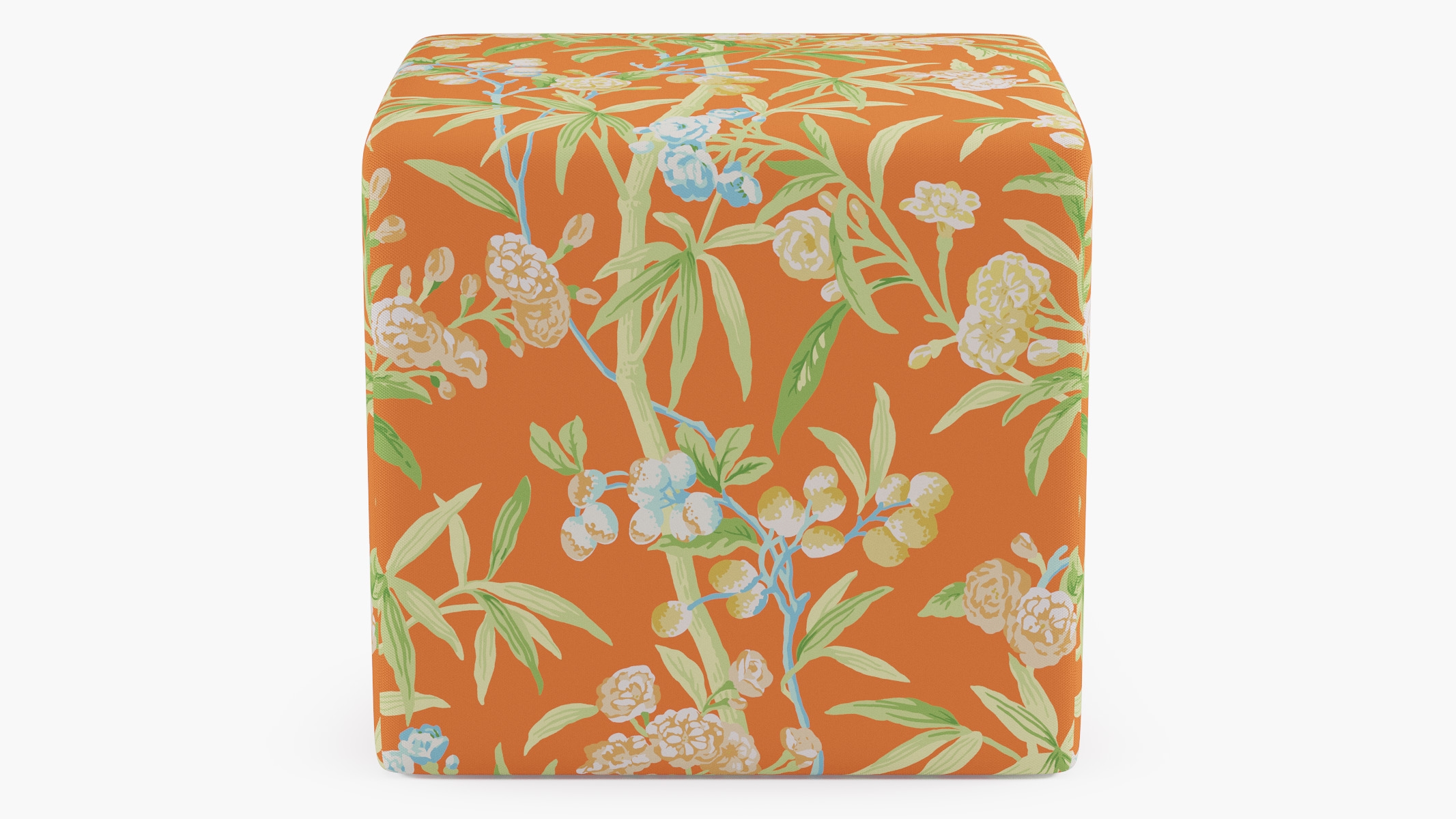 Cube Ottoman, Mandarin Lanai - Image 0