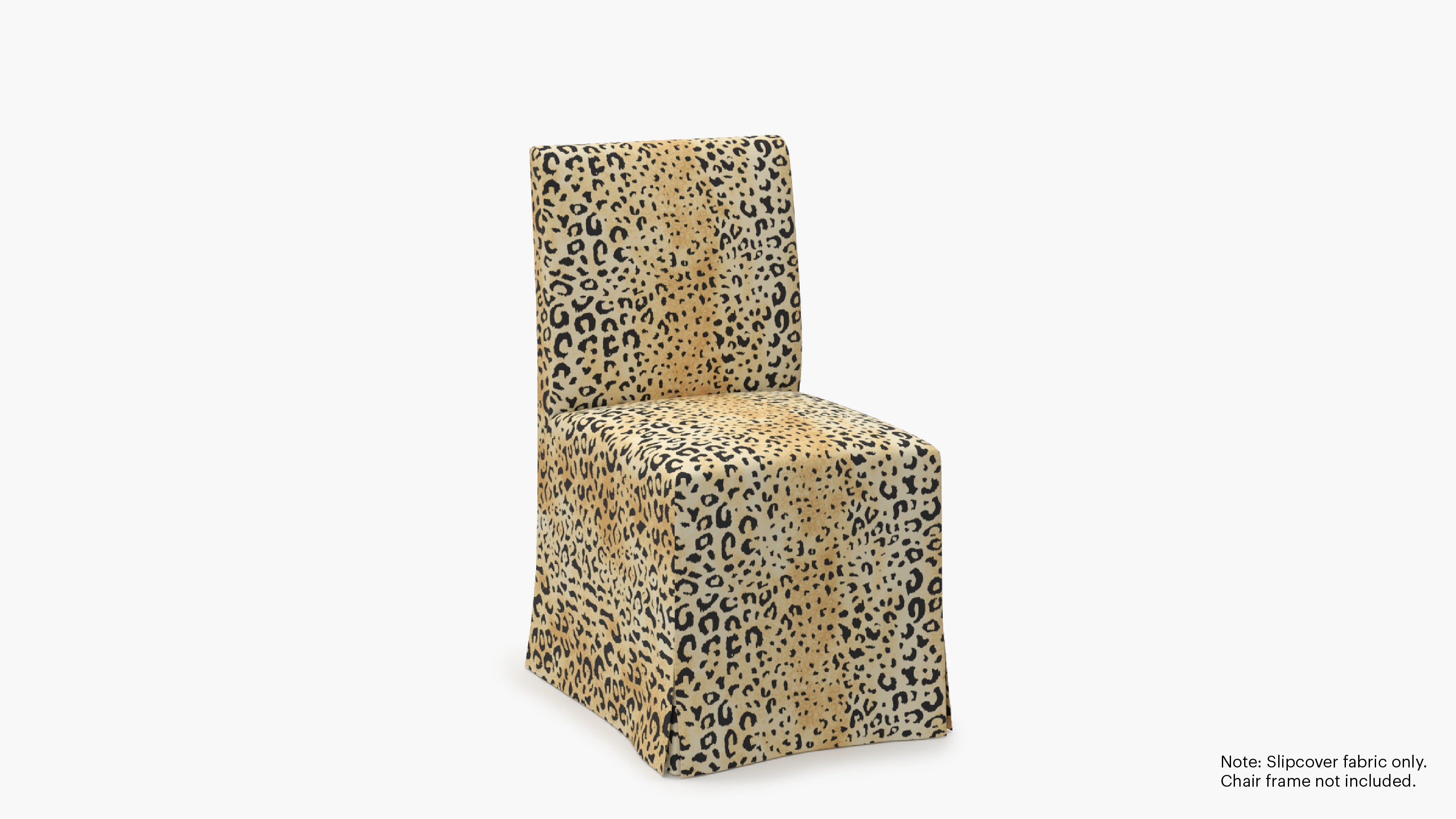 Slipcovered Signature Dining Chair - Cover Only, Leopard - Image 1