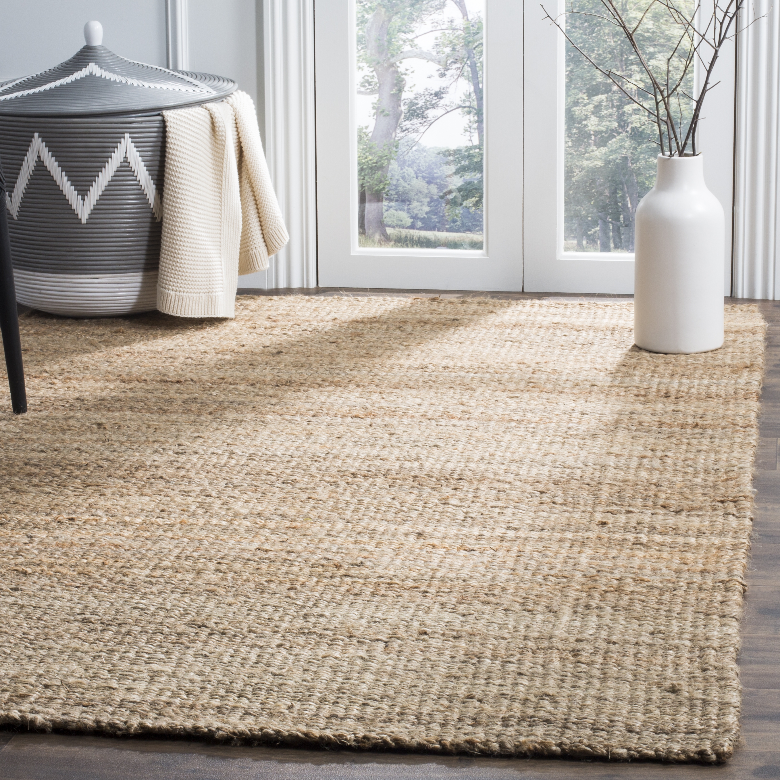 Arlo Home Hand Woven Area Rug, NF732A, Natural,  4' X 6' - Image 1