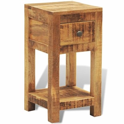 Marcellus 1 - Drawer Solid Wood Nightstand in Brown - Image 0