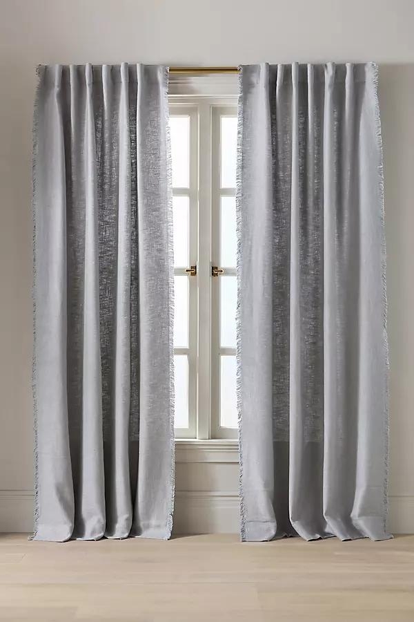 Luxe Linen Blend Woven Curtain - Image 0