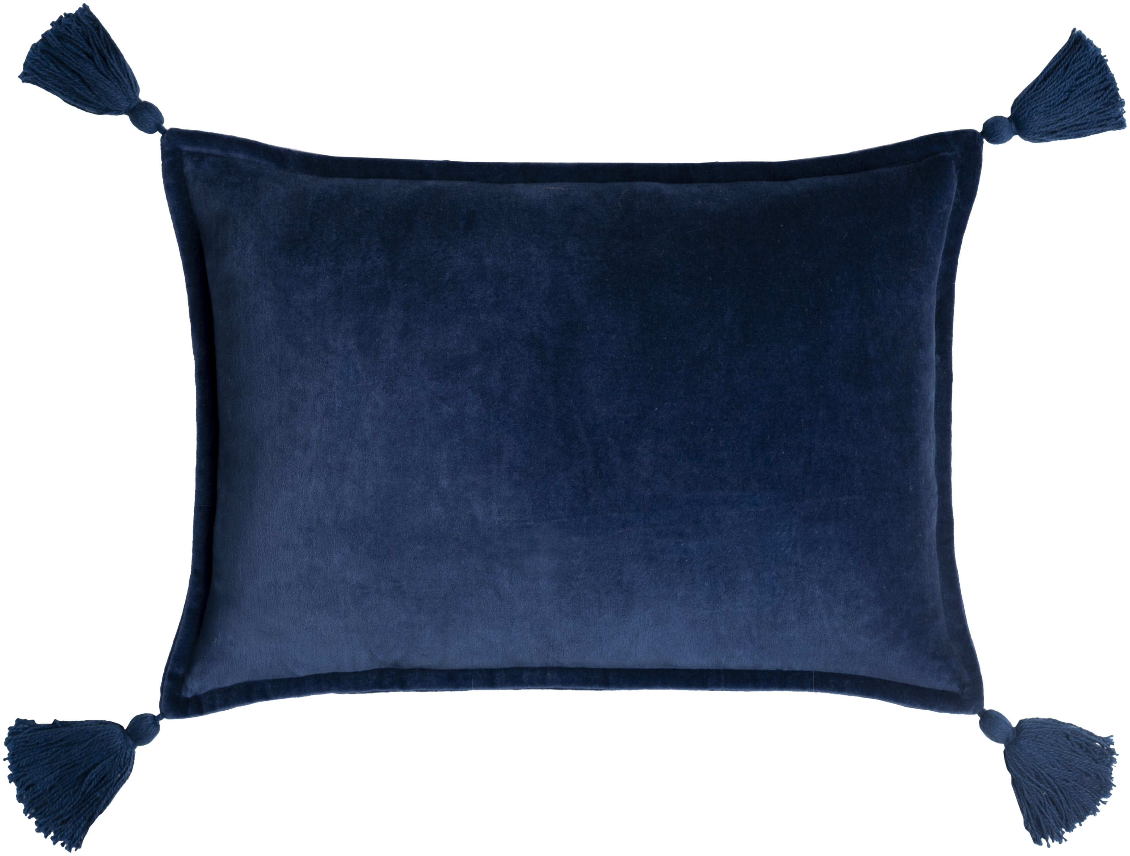 Cotton Velvet Throw Pillow, Small, with down insert - Image 0