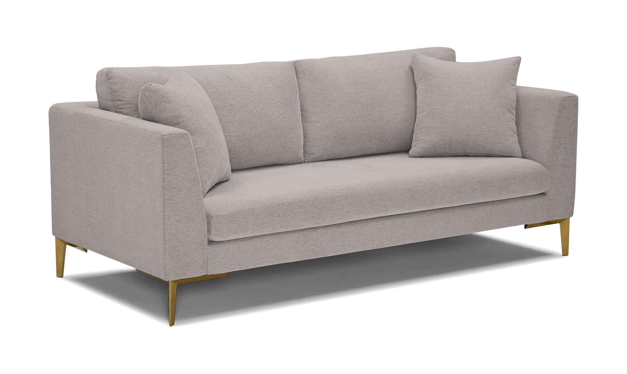 Purple Ainsley Mid Century Modern Sofa - Sunbrella Premier Wisteria - Image 1