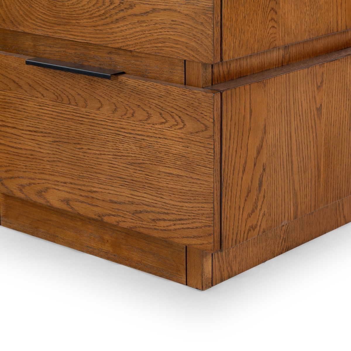 Titus 2 Drawer Nightstand - Medium Oak - Image 3