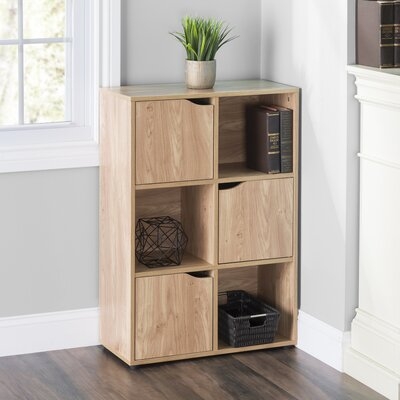 Ailen 35" H x 23.6" W Wood Cube Bookcase - Image 0