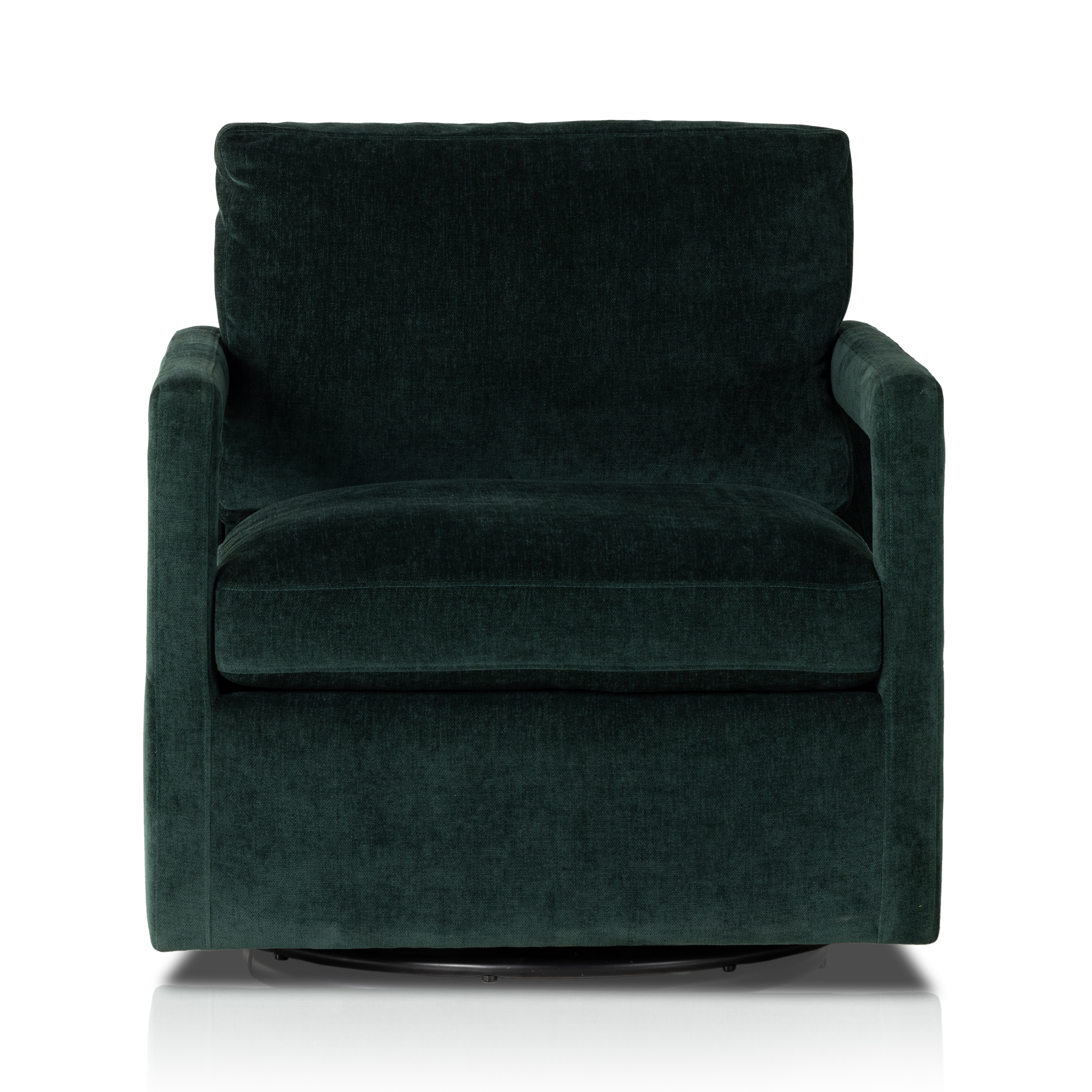 Olson Swivel Chair-Emerald Worn Velvet - Image 3