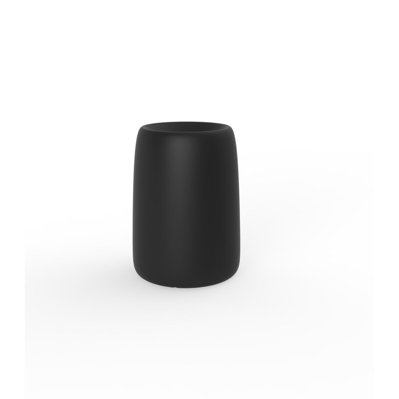 Vondom Organic Resin Pot Planter Color: Black, Size: 23.25" H x 16.5" W x 16.5" D - Image 0