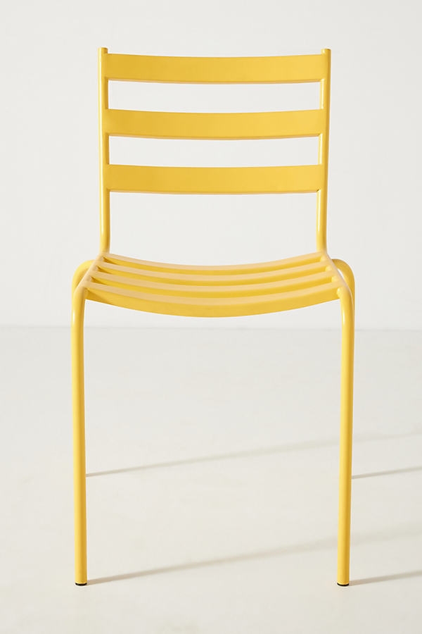 Alsace Outdoor Garden Chairs, Set of 2 By Anthropologie in Yellow - Image 0
