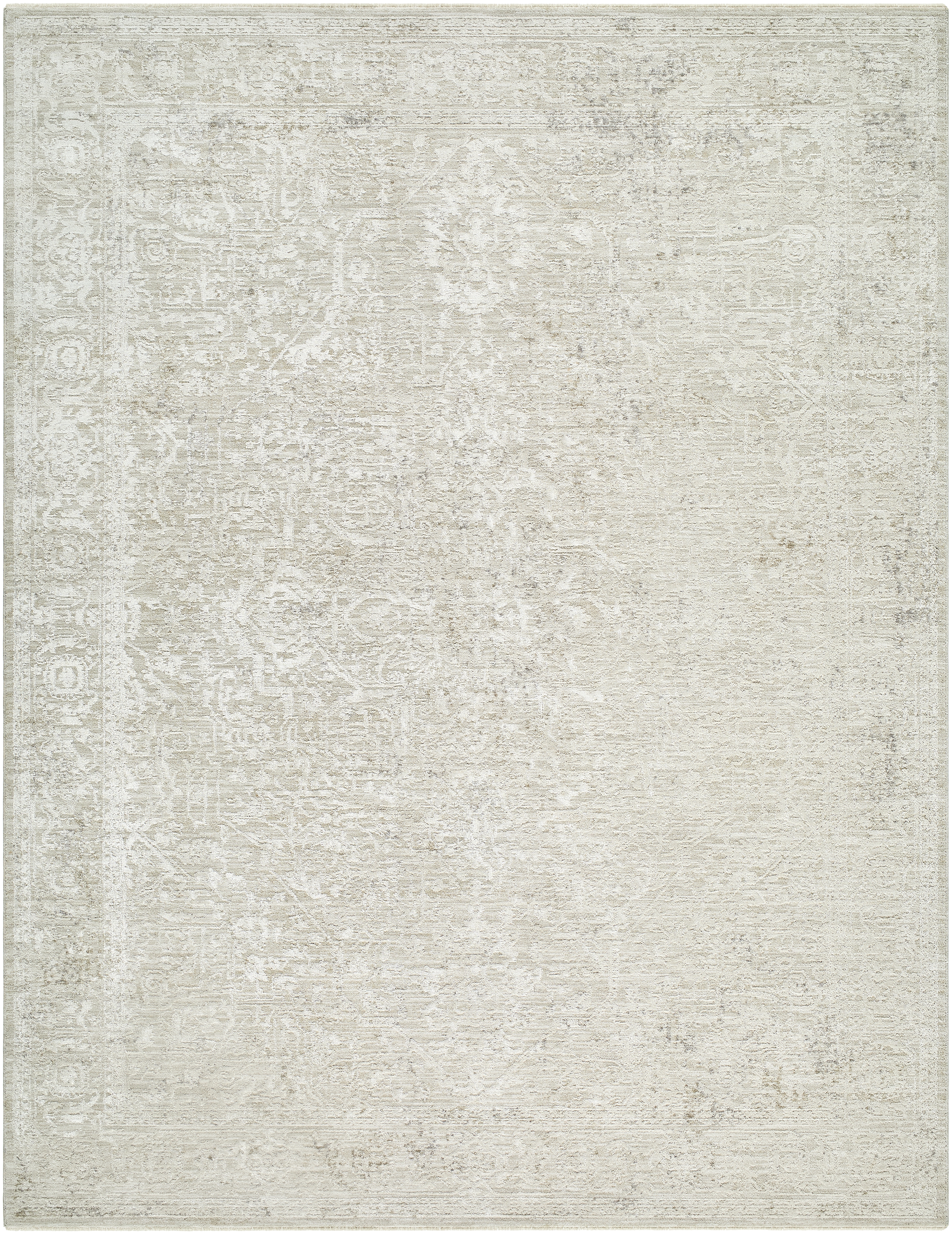 Masterpiece White Indoor 5' x 7'5" Machine Woven Rug - Image 0