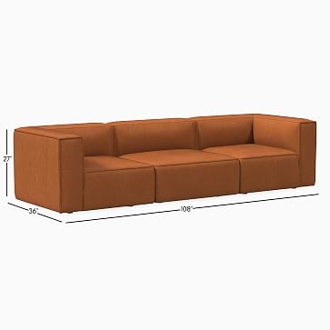 Remi Sectional Set 05: Corner, Armless Single, Corner, Memory Foam, Vegan Leather, Snow, Concealed Support - Image 1