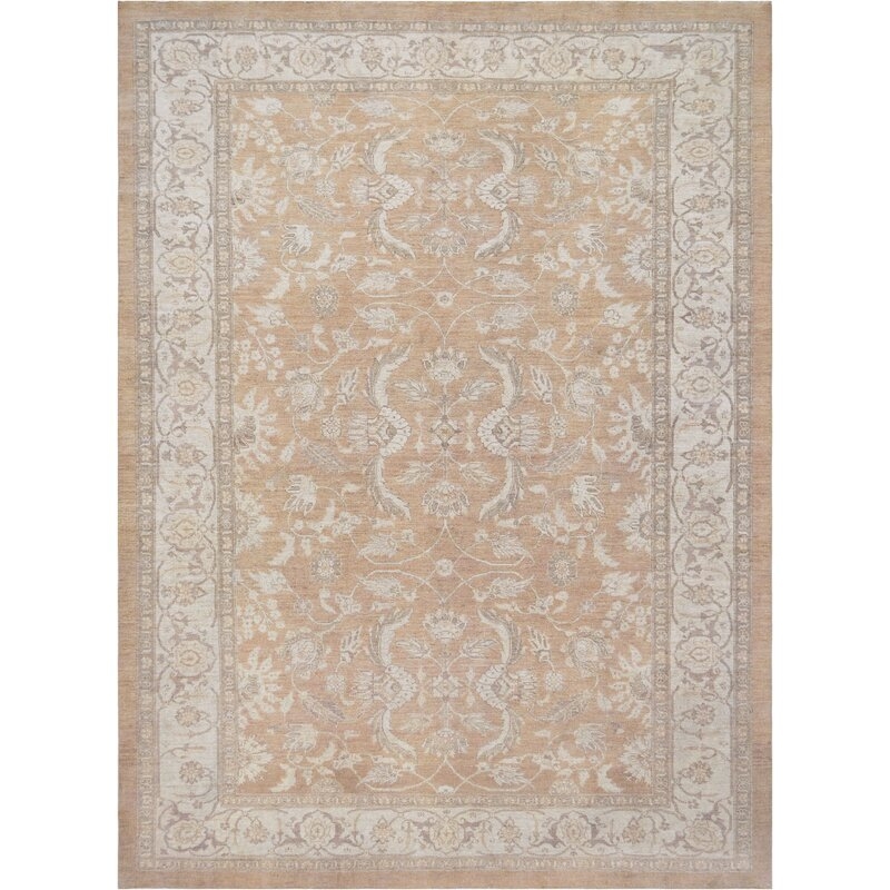 Mansour One-of-a-Kind Agra 7'9"" x 10'7"" Area Rug in Tan/Gray/Taupe - Image 0