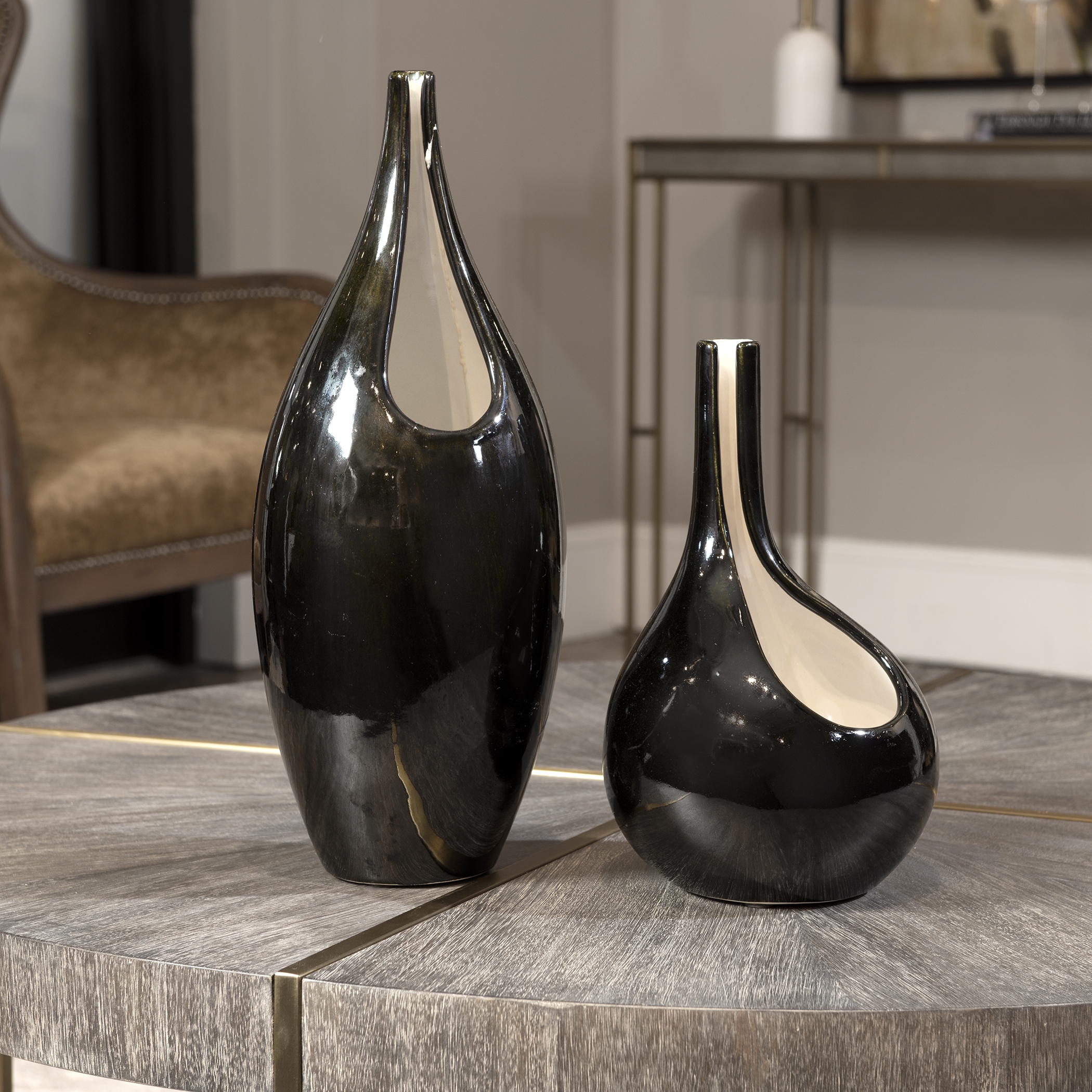 Lockwood Modern Vases, S/2 - Image 0