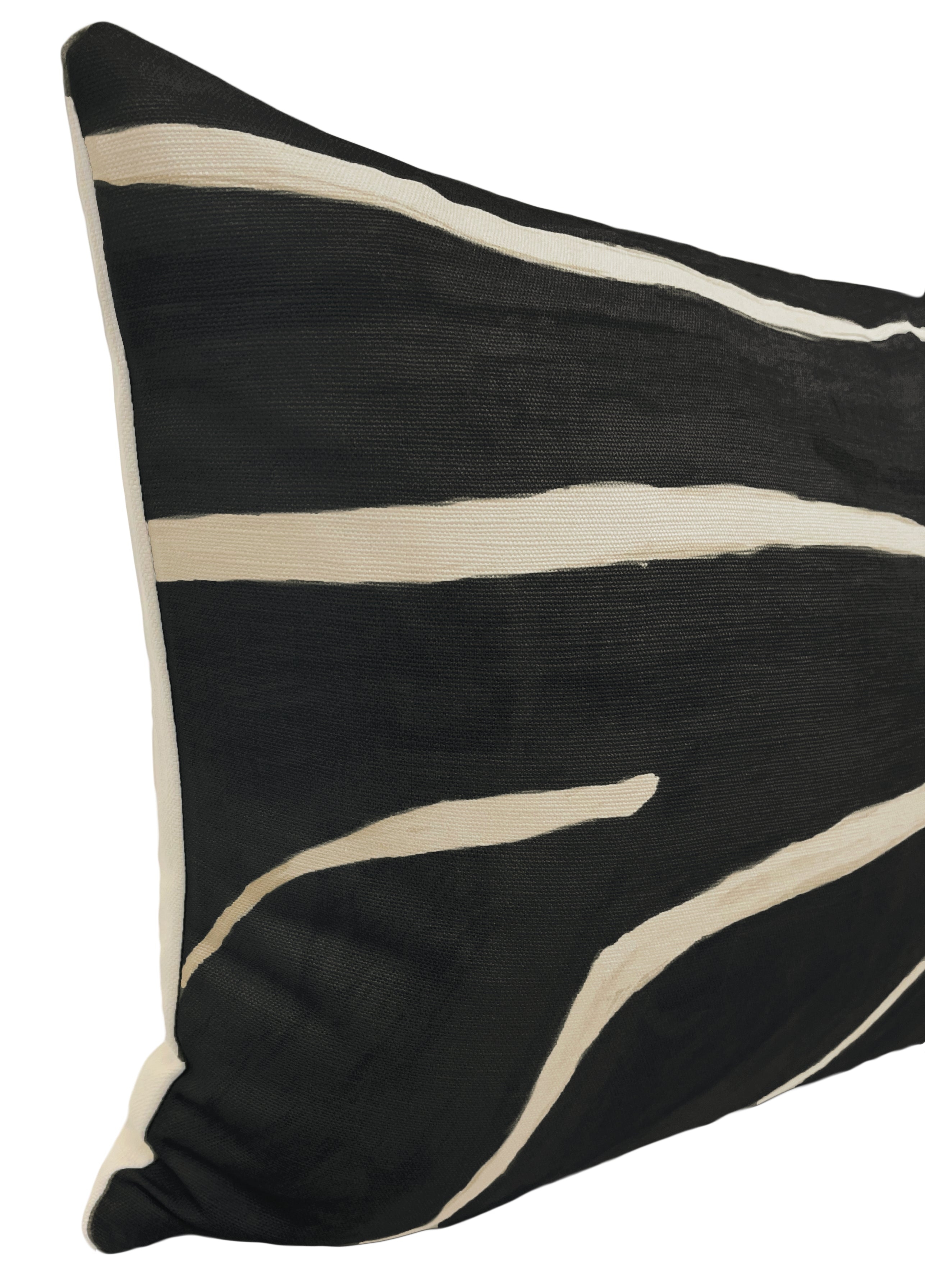 THE XL LUMBAR :: GRAFFITO // ONYX + BEIGE | KELLY WEARSTLER - 14" X 48" - Image 4