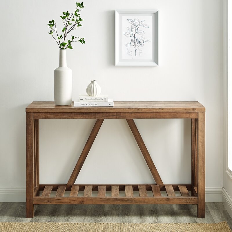 Offerman Console Table, Reclaimed Barnwood, 52" - Image 1