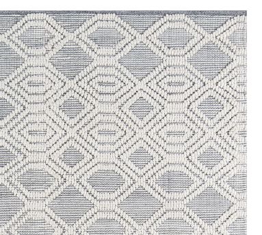 Theros Recycled Material Rug, 8'9 x 11'9", Light Blue - Image 1