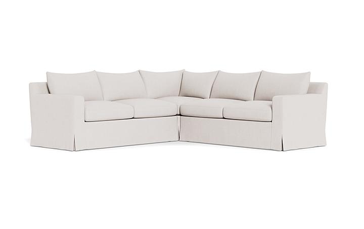Sloan Slipcovered Corner 4-Seat Sectional Sofa - Image 1