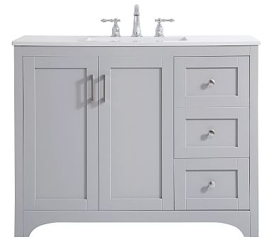 Gray Cedra Single Sink Vanity, 42" - Image 0