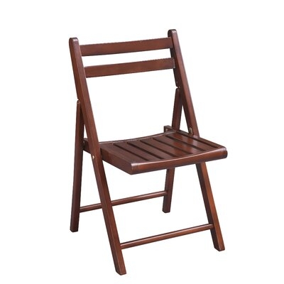 Red Barrel Studio® Kayla-Jade Solid Wood Patio Folding Chair Set of 2 - Image 0