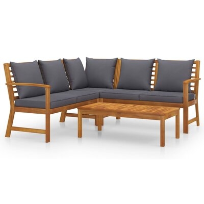 Rebecca-May Solid Wood 5 - Person Seating Group with Cushions - Image 0