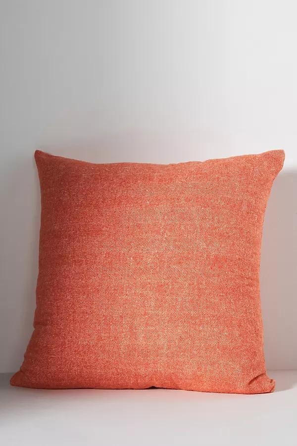 Zip Solid Herringbone Pillow Cover - Image 0