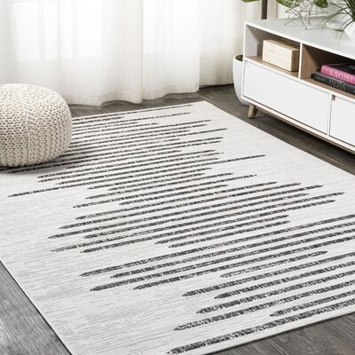 Exmore Ivory/Black Indoor / Outdoor Area Rug - Image 0