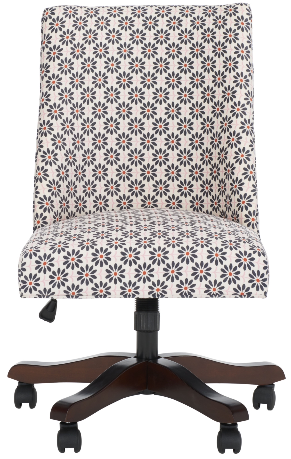 Scarlet Desk Chair - Black / Flower - Safavieh - Image 0