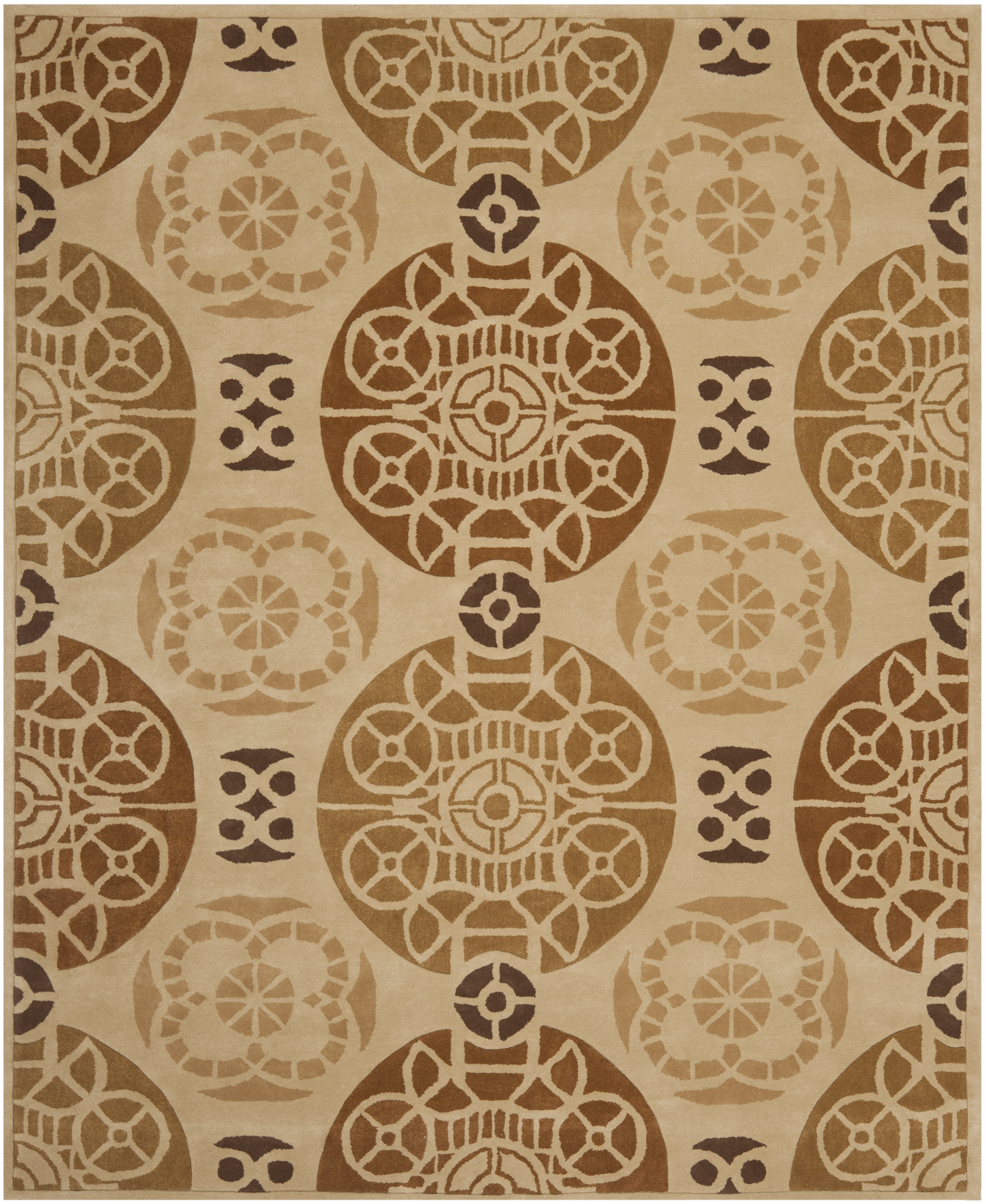 Arlo Home Hand Tufted Area Rug, CPR353B, Gold/Multi,  8' X 10' - Image 0