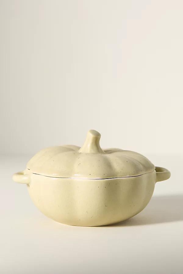 Speckled Stoneware Pumpkin Cocotte - Image 0