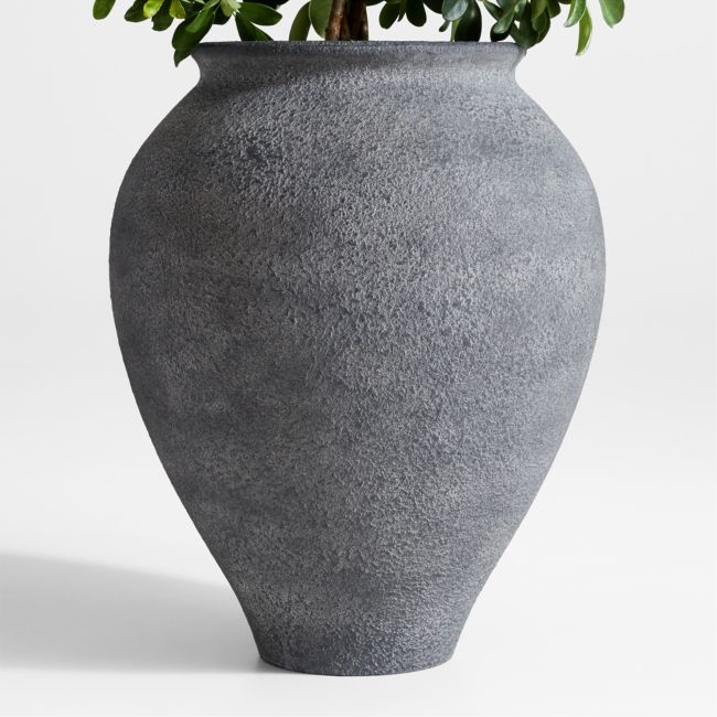 Ophelia 24" x 29.9" Black Tall Planter - Image 0