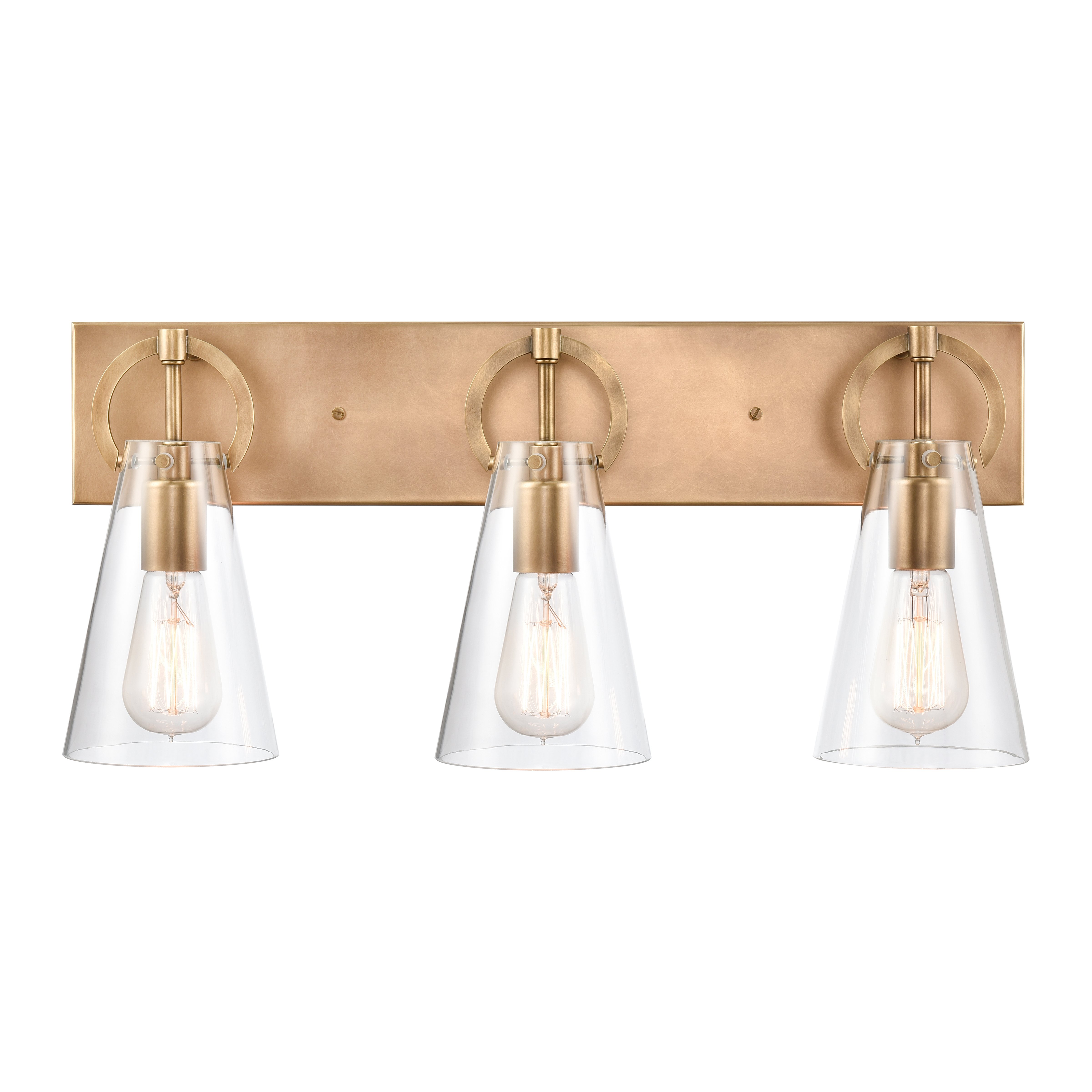 Gabby 23'' Wide 3-Light Vanity Light - Brass - Image 0