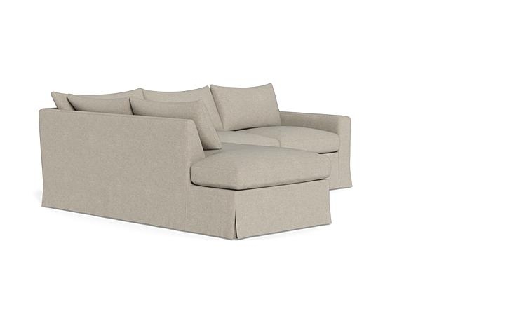 Sloan Slipcovered 3-Seat Left Bumper Sectional - Image 1