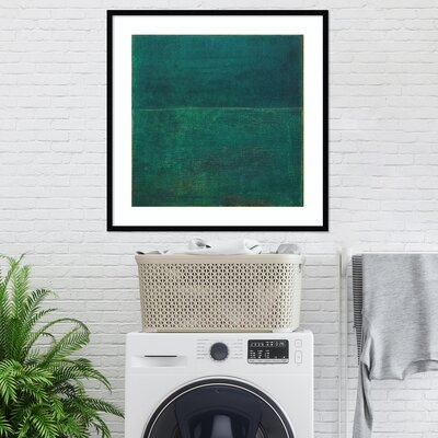 Framed Art Print 'Green Zen I' By Jodi Fuchs - Image 0