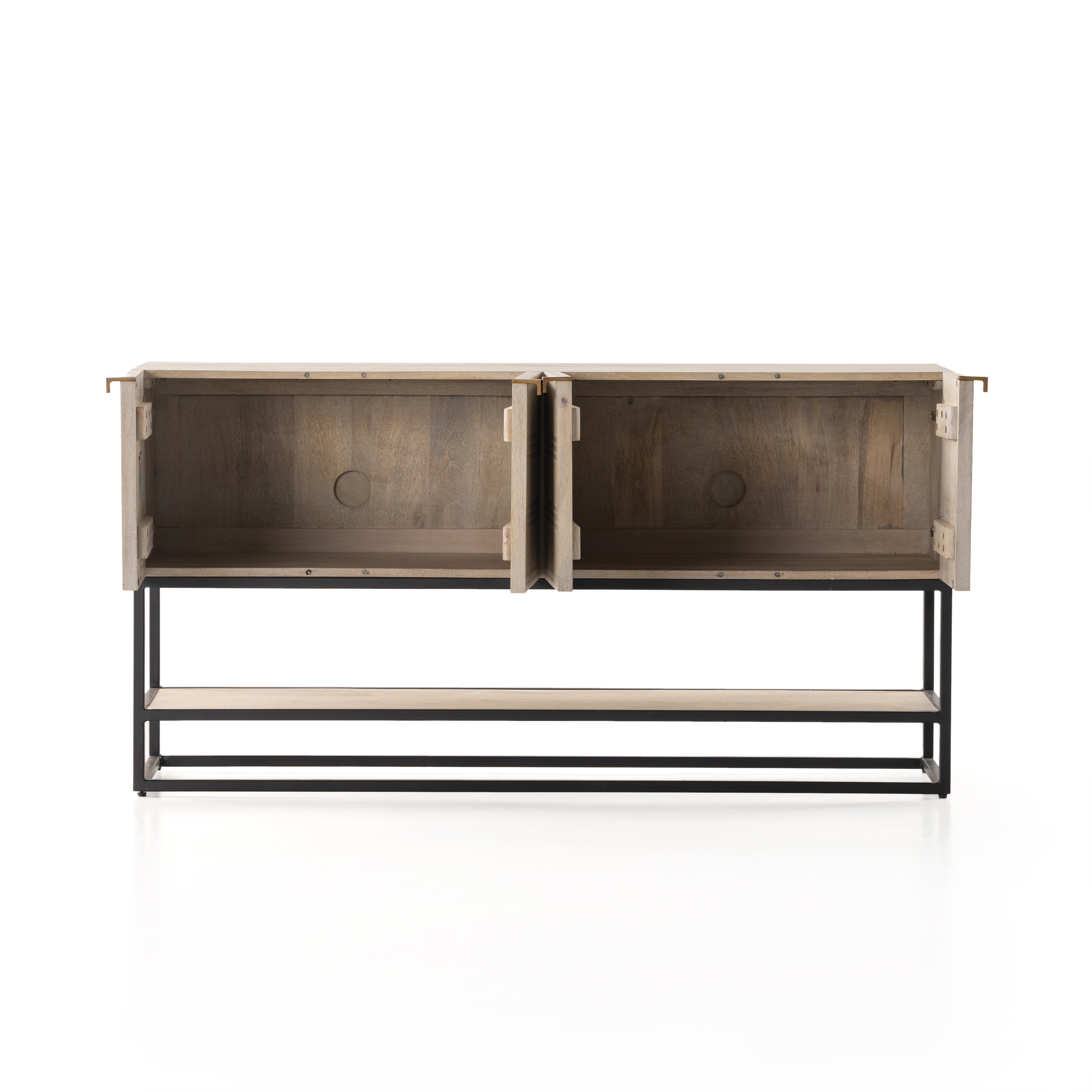 Kelby Small Media Console - Light Wash Mango - Image 3