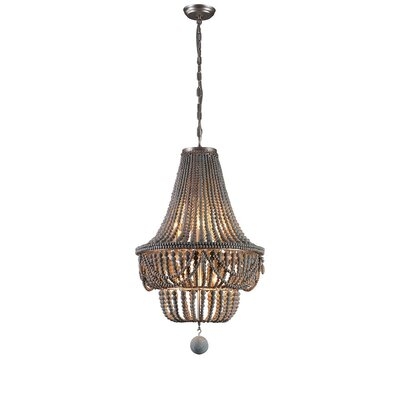 Stephon 8 - Light Unique / Statement Empire LED Chandelier with Wrought Iron Accents - Image 0