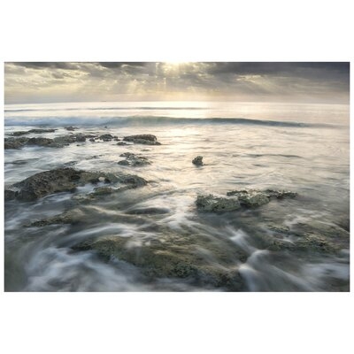 Tranquil Seascape Sunrise - Unframed Photograph Print on Metal - Image 0