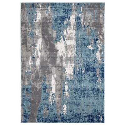 Elkmont Abstract Light Blue/Gray Area Rug - Image 0