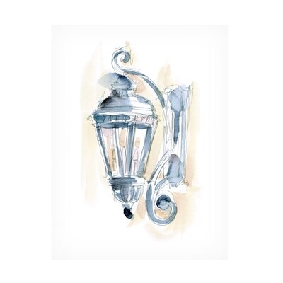 Ethan Harper 'Watercolor Street Lamp II' Canvas Art - Image 0