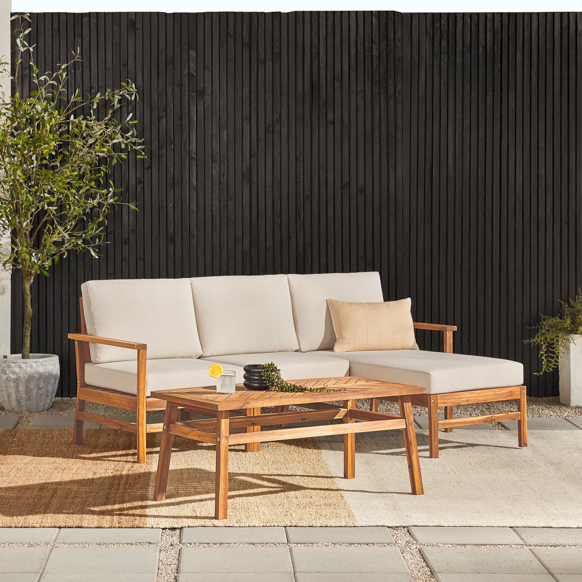 Vincent 4 Piece Sectional - Brown - Image 2
