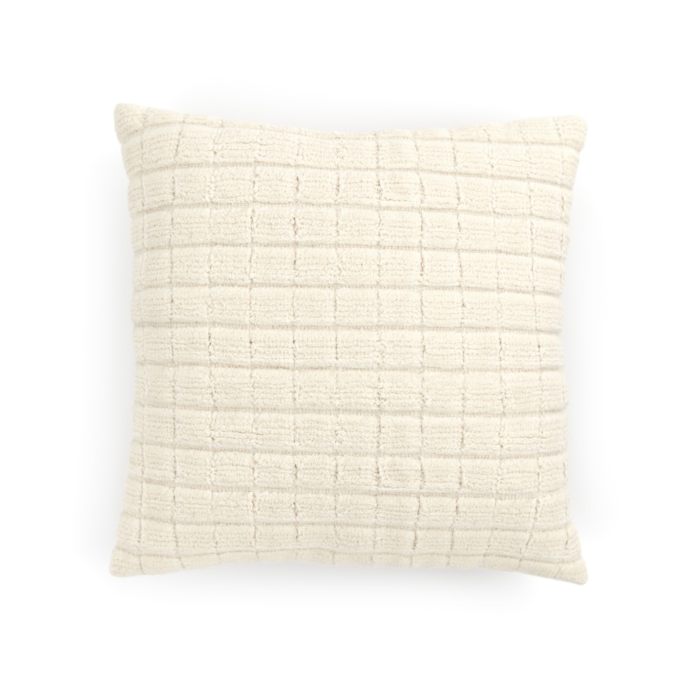 Carmine Pillow - Grid White - Image 0