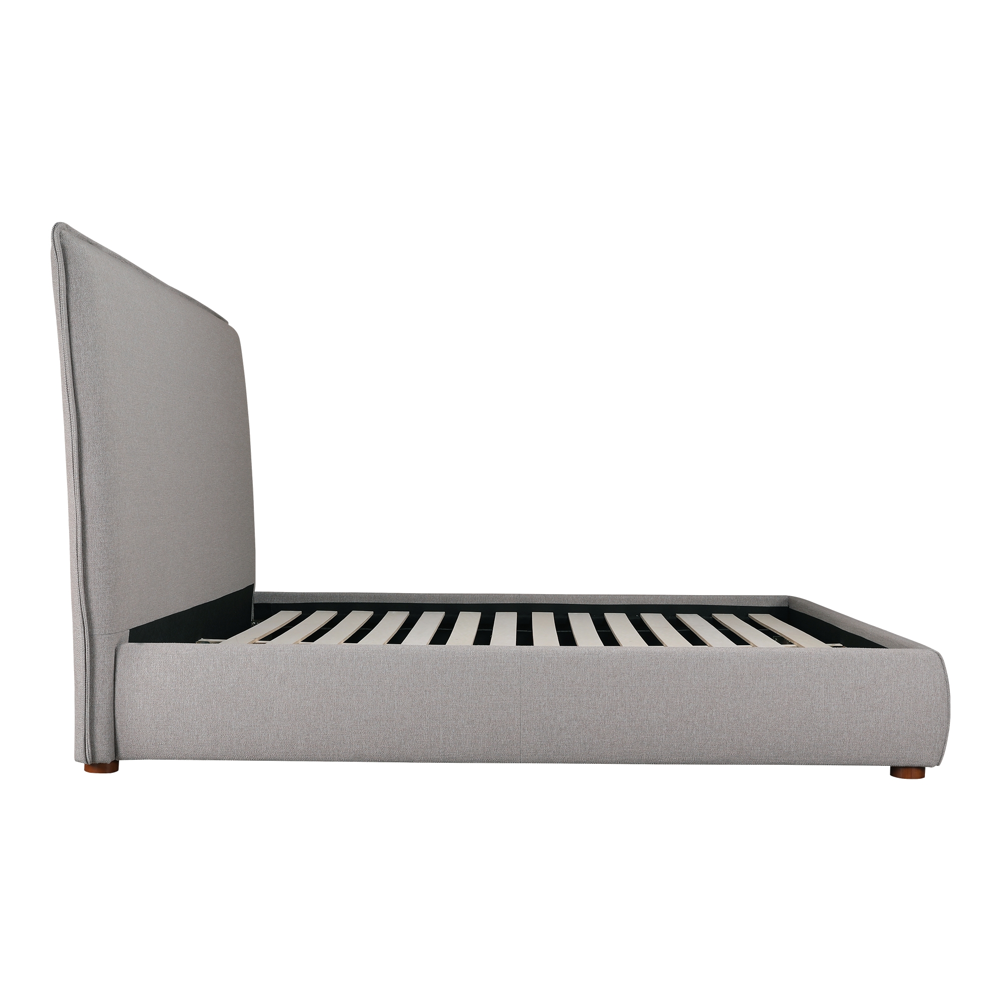 Luzon Queen Bed Tall Headboard Greystone - Image 3