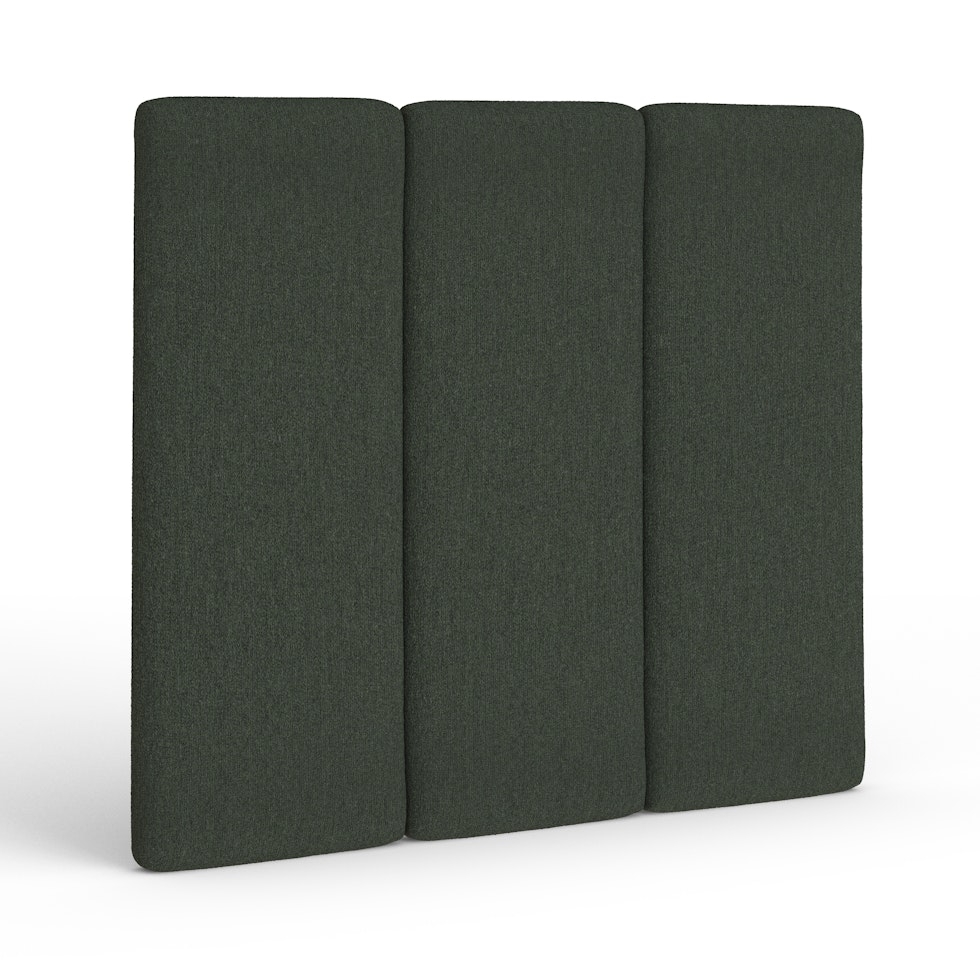 Noel Queen Tall Headboard - Green Wool Bouclé - Image 0