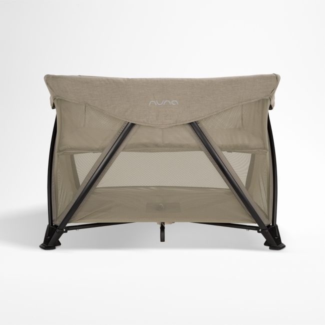 Nuna ® SENA aire ® Hazelwood Light Brown Playard and Travel Crib - Image 0