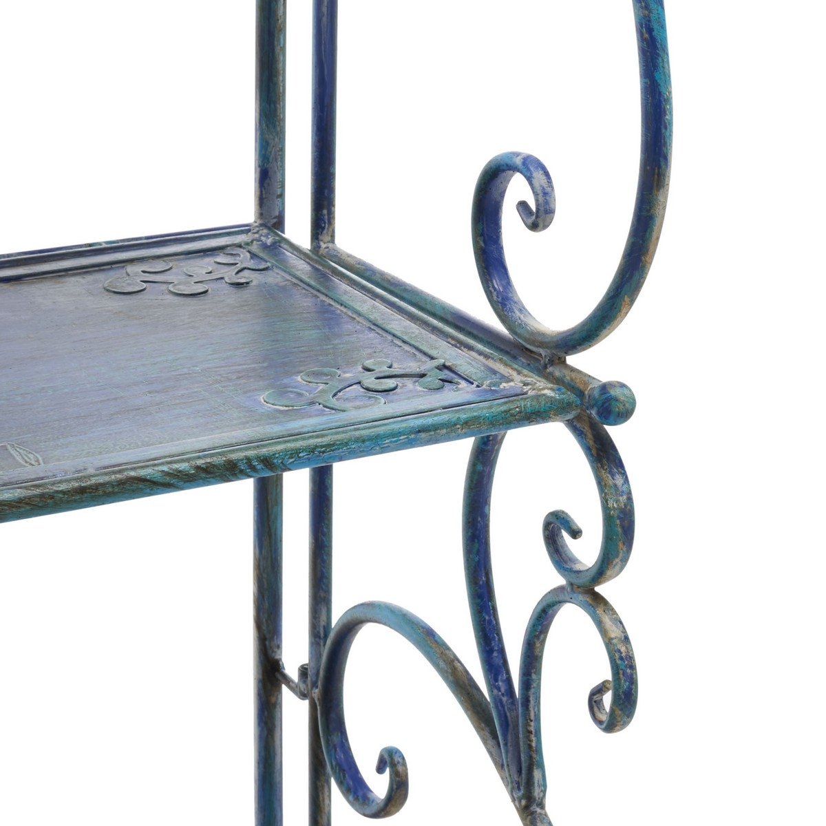 Tyrique 4 Tier Shelf Unit - Mossy Blue - Safavieh - Image 3