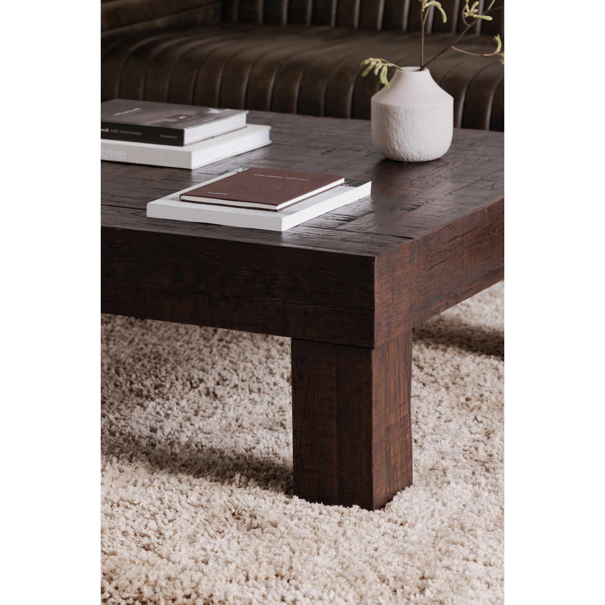 Evander Coffee Table Rustic Brown - Image 4