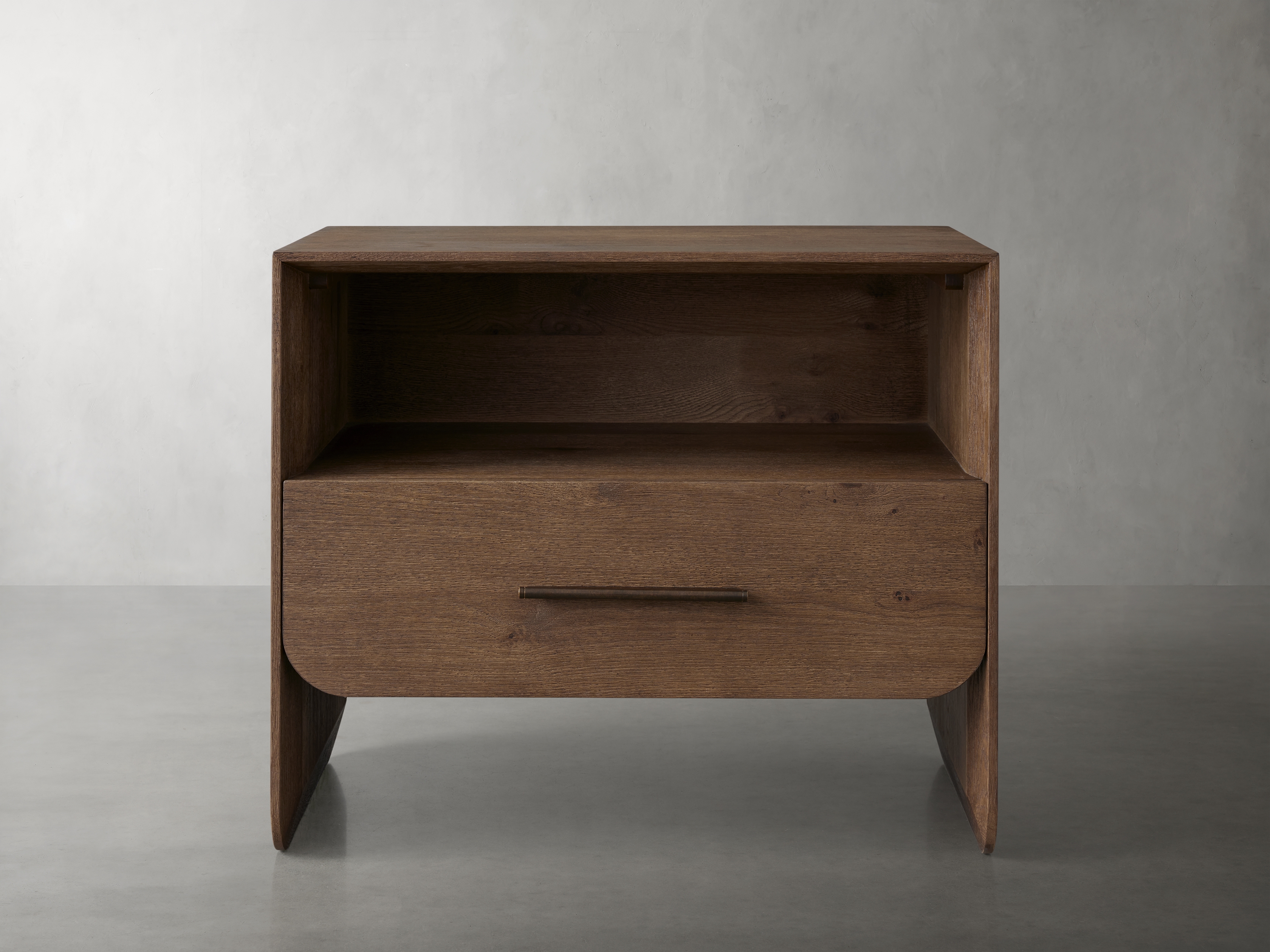 Felton Open Nightstand in Wood Brown  Whiskey/30" - Image 0