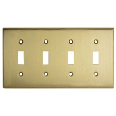 Empire 2-Gang Quad Toggle Light Switch Wall Plate - Image 0